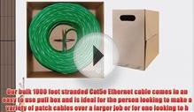 GadKo Bulk Cat5e Green Ethernet Cable Round Stranded UTP